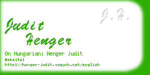 judit henger business card